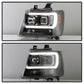 Spyder 07-14 Chevy Suburban/1500/2500/Tahoe V2 Projector Headlights All Blk PRO-YD-CSUB07V2-DRL-BKV2 5085986