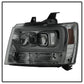 Spyder 07-14 Chevy Suburban/1500/2500/Tahoe V2 Projector Headlights Smoke PRO-YD-CSUB07V2-DRL-SM 5082589