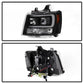 Spyder 07-14 Chevy Suburban/Tahoe V2 Projector Headlights LED Turn Sig Black PRO-YD-CSUB07V3-SB-BK 5086242