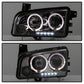 Spyder Dodge Charger 06-10 Projector Headlights Halogen Only - LED Halo LED Smke PRO-YD-DCH05-LED-SM 5009753
