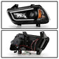 Spyder Dodge Charger 11-14 Projector Headlights Halogen - Light Tube DRL Blk PRO-YD-DCH11-LTDRL-BK 5074188