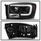 Spyder Dodge Ram 1500 06-08 V2 Projector Headlights - Light Bar DRL - Black (PRO-YD-DR06V2-LB-BK) 5085306