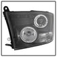 Spyder Dodge Ram 1500 09-14 10-14 Projector Headlights Halogen- LED Halo LED - Blk PRO-YD-DR09-HL-BK 5010032
