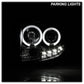 Spyder Ford Escape 08-12 Projector Headlights Halogen Model Only - DRL Black PRO-YD-FES08-DRL-BK 5074225