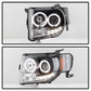 Spyder Ford Escape 08-12 Projector Headlights Halogen Model Only - DRL Black PRO-YD-FES08-DRL-BK 5074225