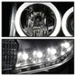 Spyder Ford Escape 08-12 Projector Headlights Halogen Model Only - DRL Black PRO-YD-FES08-DRL-BK 5074225