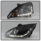 Spyder Ford Focus 00-04 Projector Headlights (Do Not Fit SVT Model)- DRL Blk PRO-YD-FF00-DRL-BK 5010162