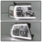 Spyder 04-08 Ford F-150 Light Bar Projector Headlights - Chrome (PRO-YD-FF15004V2-LB-C) 5084637
