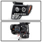 Spyder Ford F150 09-14 Projector Headlights Halogen Model- LED Halo LED Blk PRO-YD-FF15009-HL-BK 5010230
