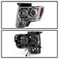 Spyder Ford F150 09-14 Projector Headlights Halogen Model- LED Halo LED Smke PRO-YD-FF15009-HL-SM 5010254