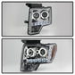 Spyder Ford F150 09-14 Projector Headlights Halogen Model- LED Halo LED Smke PRO-YD-FF15009-HL-SM 5010254