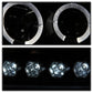 Spyder Ford F150 97-03 Projector - LED Halo Amber Reflctr LED Blk Smke PRO-YD-FF15097-1P-AM-BSM 5078445