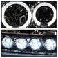 Spyder Ford F150 97-0 Projector - LED Halo Amber Reflctr LED Chome PRO-YD-FF15097-1P-AM-C 5010278