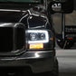 Spyder 99-04 Ford F250 Super Duty Projector Headlights - Light Bar - Black PRO-YD-FF25099V2-LB-BK 5084491