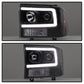Spyder 99-04 Ford F250 Super Duty Projector Headlights - Light Bar - Black PRO-YD-FF25099V2-LB-BK 5084491