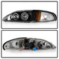 Spyder Ford Mustang 94-98 1PC Projector LED Halo Amber Reflctr LED Blk Low H3 PRO-YD-FM94-1PC-AM-BK 5010391