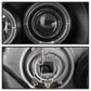 Spyder Ford Mustang 94-98 1PC Projector LED Halo Amber Reflctr LED Blk Low H3 PRO-YD-FM94-1PC-AM-BK 5010391