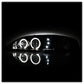 Spyder Ford Mustang 94-98 1PC Projector LED Halo Amber Reflctr LED Blk Low H3 PRO-YD-FM94-1PC-AM-BK 5010391