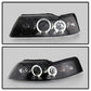 Spyder Ford Mustang 99-04 Projector Headlights LED Halo Black High H1 Low H1 PRO-YD-FM99-1PC-AM-BK 5010445