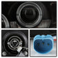 Spyder Ford Ranger 01-11 1PC Projector Headlights LED Halo LED Blk Smke PRO-YD-FR01-1PC-HL-BSM 5078476