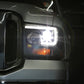 Spyder Ford F250/350/450 05-07 Projector Headlights - Light Bar DRL LED - Black PRO-YD-FS05V2-LB-BK 5084507