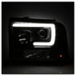 Spyder Ford F250/350/450 05-07 Projector Headlights - Light Bar DRL LED - Black PRO-YD-FS05V2-LB-BK 5084507