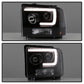 Spyder Ford F250/350/450 05-07 Projector Headlights - Light Bar DRL LED - Black PRO-YD-FS05V2-LB-BK 5084507