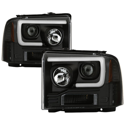 Spyder 05-07 Ford F250/350/450 Super Duty Projector LED Black PRO-YD-FS05V2PL-BK 5087911