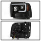 Spyder 05-07 Ford F250/350/450 Super Duty Projector LED Black PRO-YD-FS05V2PL-BK 5087911