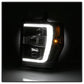 Spyder 08-10 Ford F-250 Projector Headlights V2 - Light Bar DRL LED - Black PRO-YD-FS08V2-LB-BK 5084477