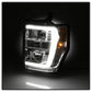 Spyder 08-10 Ford F-250 Super Duty V2 Light Bar DRL Projector Headlights - Chrm (PRO-YD-FS08V2-LB-C) 5084699