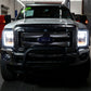 Spyder Ford F250/350/450 11-16 V2 High-Power LED Headlights-White Light Bar-Black PRO-YD-FS11V2PL-BK 5087898