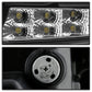 Spyder GMC Sierra 14-16 Projector Headlights Light Bar DRL Blk PRO-YD-GS14V2-LBDRL-BK 5080851