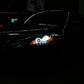 Spyder Honda Accord 03-07 Projector Headlights LED Halo Amber Reflctr LED Blk PRO-YD-HA03-AM-BK 5010636