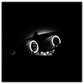 Spyder Honda Accord 03-07 Projector Headlights LED Halo Amber Reflctr LED Blk PRO-YD-HA03-AM-BK 5010636