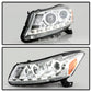 Spyder Honda Accord 08-12 4Dr Projector Headlights- LED Halo DRL Chrm PRO-YD-HA08-4D-HL-C 5010674
