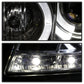 Spyder Honda Accord 08-12 4Dr Projector Headlights- LED Halo DRL Chrm PRO-YD-HA08-4D-HL-C 5010674