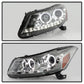 Spyder Honda Accord 08-12 4Dr Projector Headlights- LED Halo DRL Smke PRO-YD-HA08-4D-HL-SM 5010681