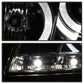 Spyder Honda Accord 08-12 4Dr Projector Headlights- LED Halo DRL Smke PRO-YD-HA08-4D-HL-SM 5010681