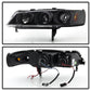 Spyder Honda Accord 94-97 1PC Projector Headlights LED Halo Amber Reflctr Blk PRO-YD-HA94-AM-BK 5010698