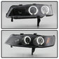 Spyder Honda Accord 94-97 1PC Projector Headlights LED Halo Amber Reflctr Blk PRO-YD-HA94-AM-BK 5010698
