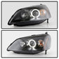 Spyder Honda Civic 01-03 2/4DR Projector Headlights - LED Halo Amber Reflector Blk PRO-YD-HC01-AM-BK 5010759