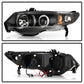 Spyder Honda Civic 06-08 2Dr Projector Headlights LED Halo Black High H1 Low H1 PRO-YD-HC06-2D-HL-BK 5010780
