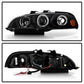 Spyder Honda Civic 92-95 2/3DR 1PC Projector LED Halo Amber Reflctr Blk PRO-YD-HC921P-23D-AM-BK 5010841