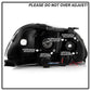 Spyder Honda Civic 96-98 Projector Headlights LED Halo Amber Reflctr Blk PRO-YD-HC96-AM-BK 5010902