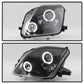 Spyder Honda Prelude 97-01 Projector Headlights LED Halo Black High H1 Low H1 PRO-YD-HP97-HL-BK 5011039