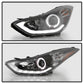 Spyder Hyundai Elantra 11-13 Projector Headlights LED Halo DRL Blk PRO-YD-HYELAN11-DRL-BK 5073662