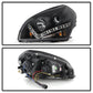 Spyder Hyundai Tucson 04-09 Projector Headlights DRL Black High H1 Low H1 PRO-YD-HYTUC04-DRL-BK 5029447