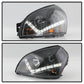Spyder Hyundai Tucson 04-09 Projector Headlights DRL Black High H1 Low H1 PRO-YD-HYTUC04-DRL-BK 5029447