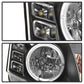 Spyder Infiniti G35 03-07 2DR Projector Halogen - LED Halo DRL Blk High H4 PRO-YD-IG35032D-DRL-BK 5011060